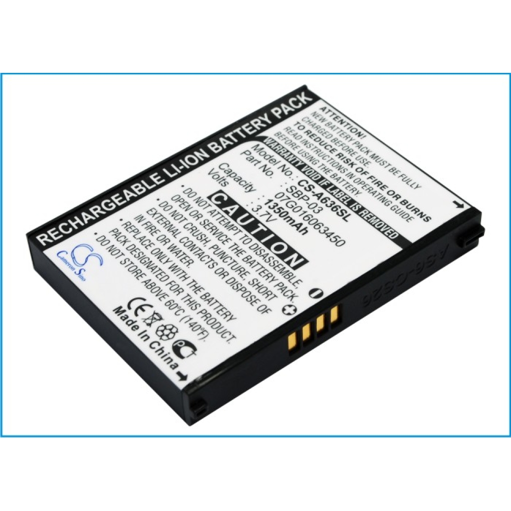 Batteries GPS, Navigator Battery CS-A636SL