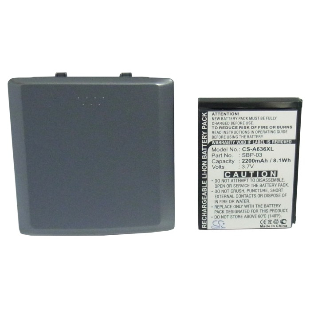 Batterier för navigering (GPS) Asus CS-A636XL