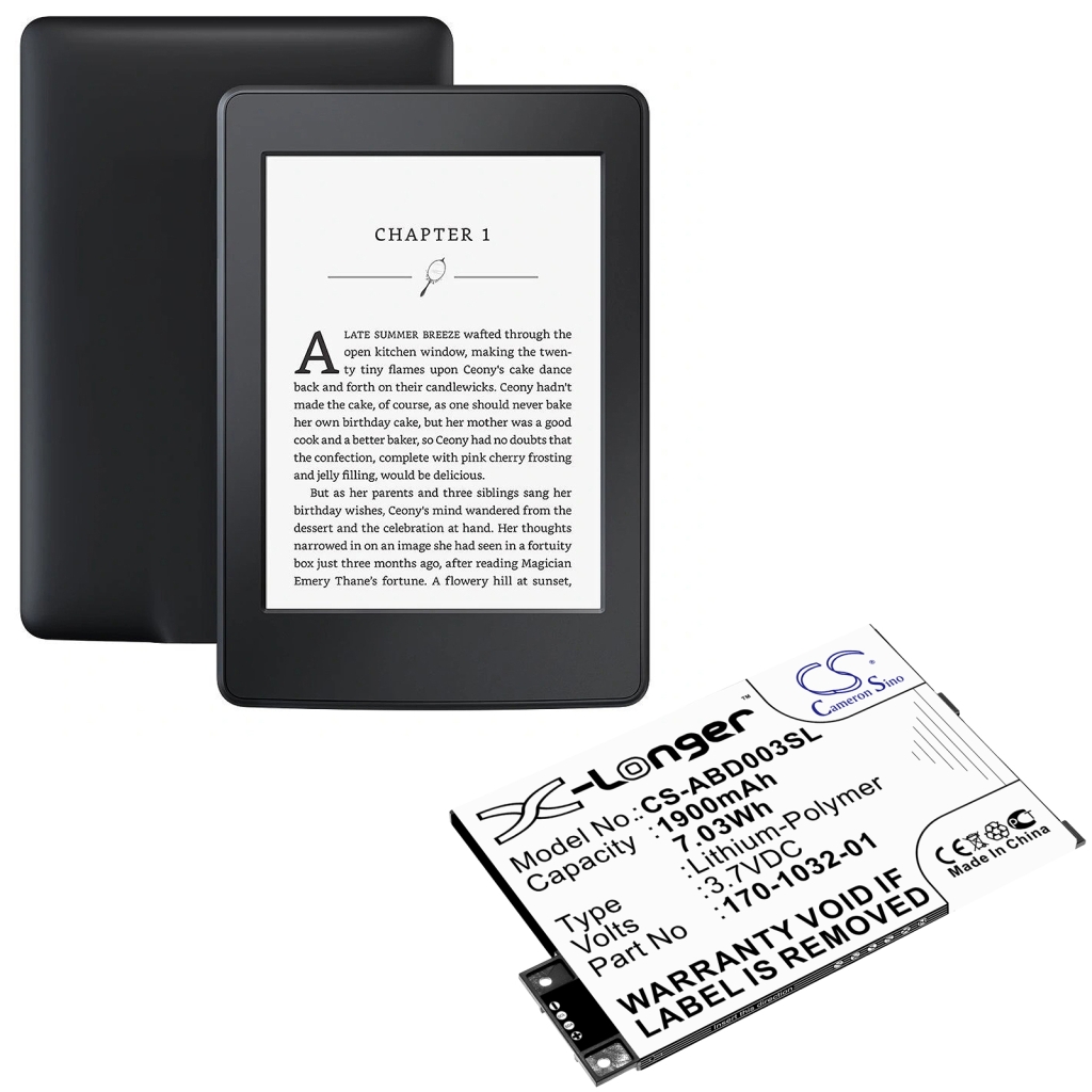 Batteries Ebook, eReader Battery CS-ABD003SL