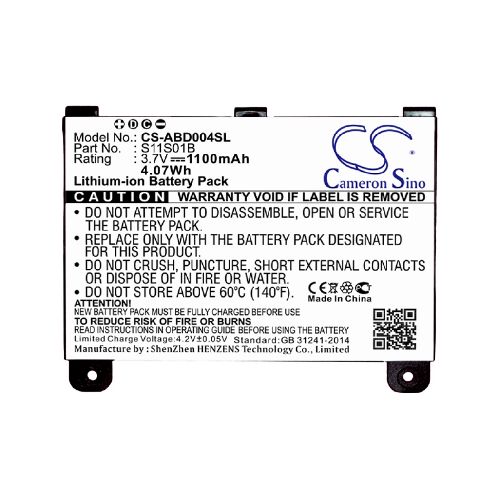 Batterier för elektroniska bokläsare Amazon CS-ABD004SL