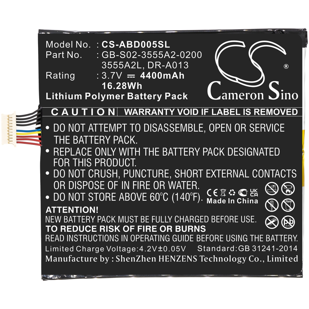 Batteries Tablet Battery CS-ABD005SL