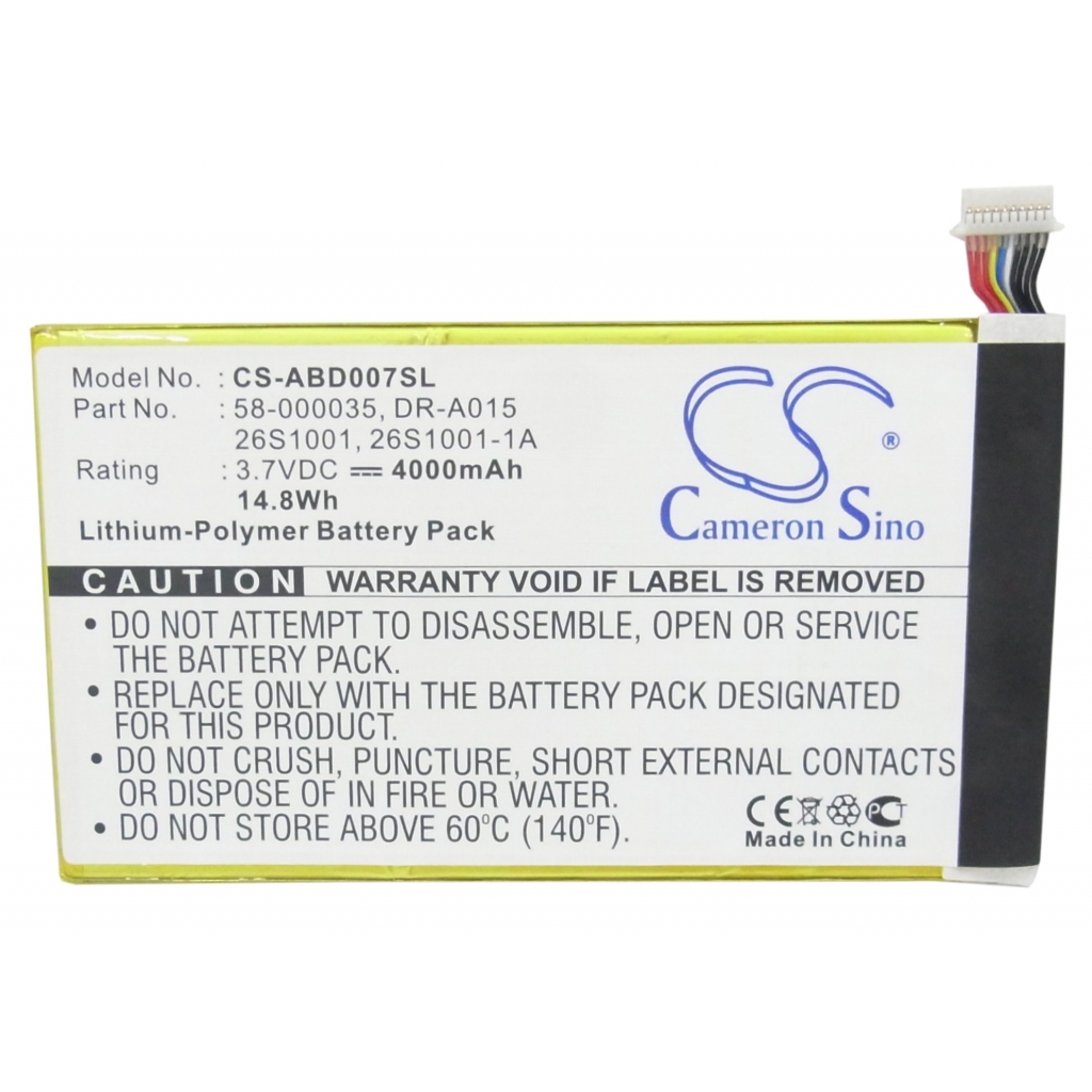 Batterier Ersätter DR-A015