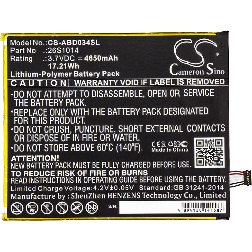 Tablet Battery Amazon CS-ABD034SL