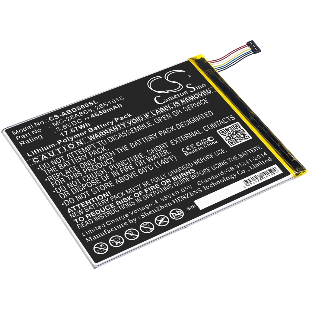 Batteries Tablet Battery CS-ABD800SL