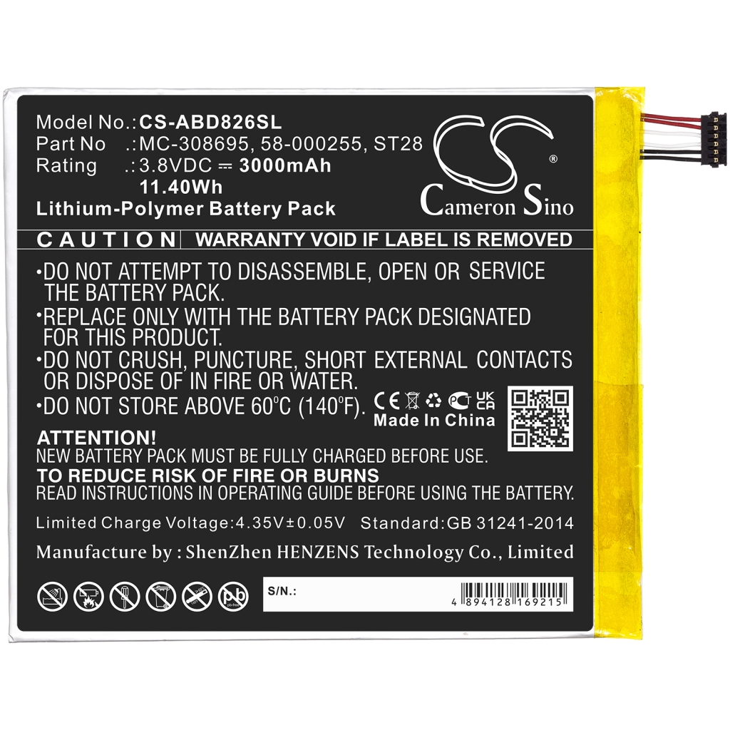 Tablet Battery Amazon CS-ABD826SL