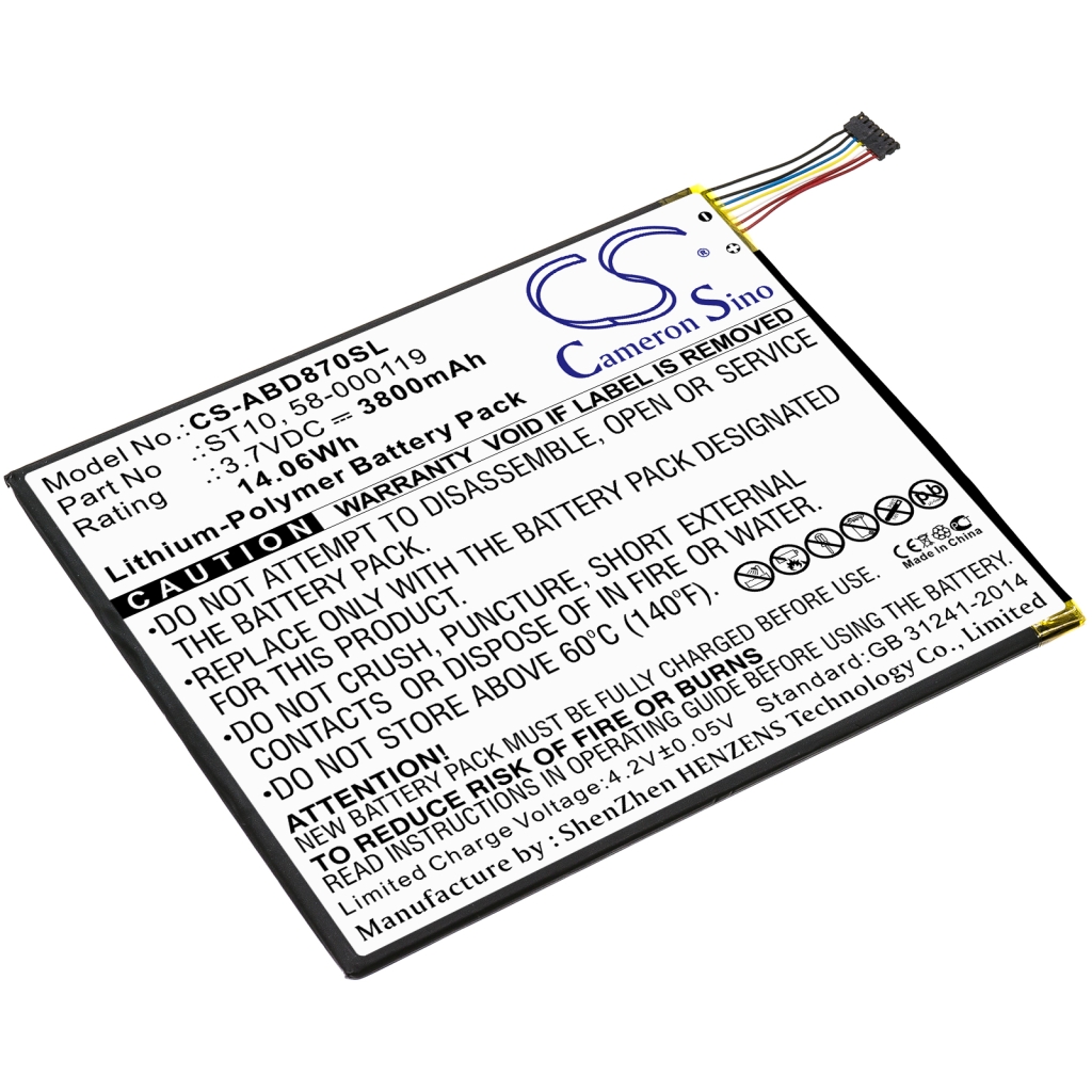 Batteries Tablet Battery CS-ABD870SL