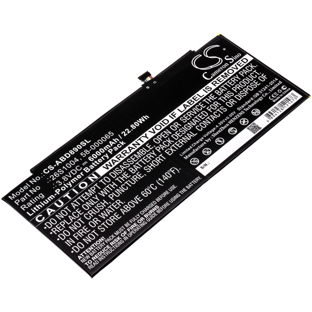 Batterier Ersätter 26S1004-A(1ICP3/98/82-2)