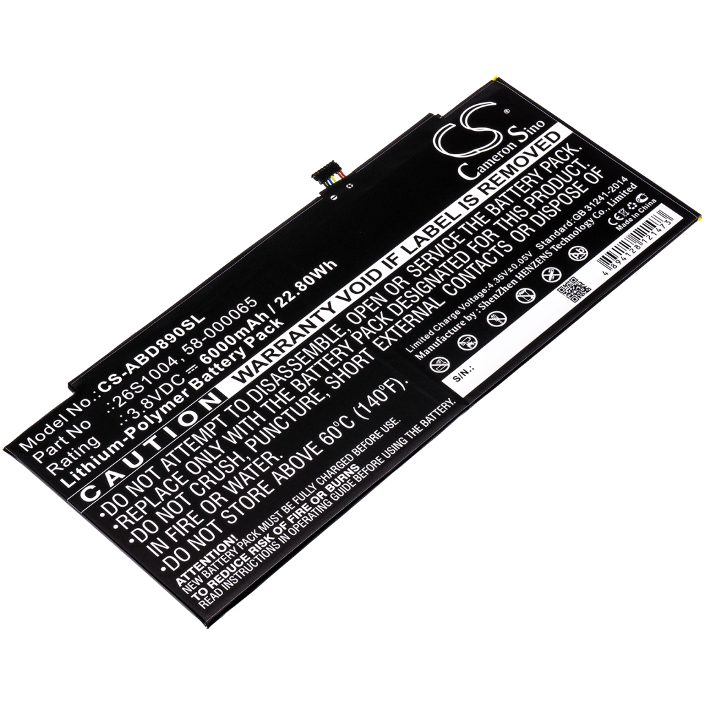 Batteries Tablet Battery CS-ABD890SL