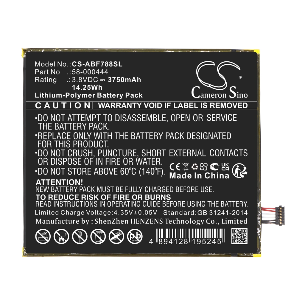 Batterier för surfplattor Amazon CS-ABF788SL