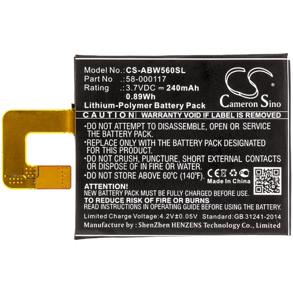 Batterier Batterier för elektroniska bokläsare CS-ABW560SL