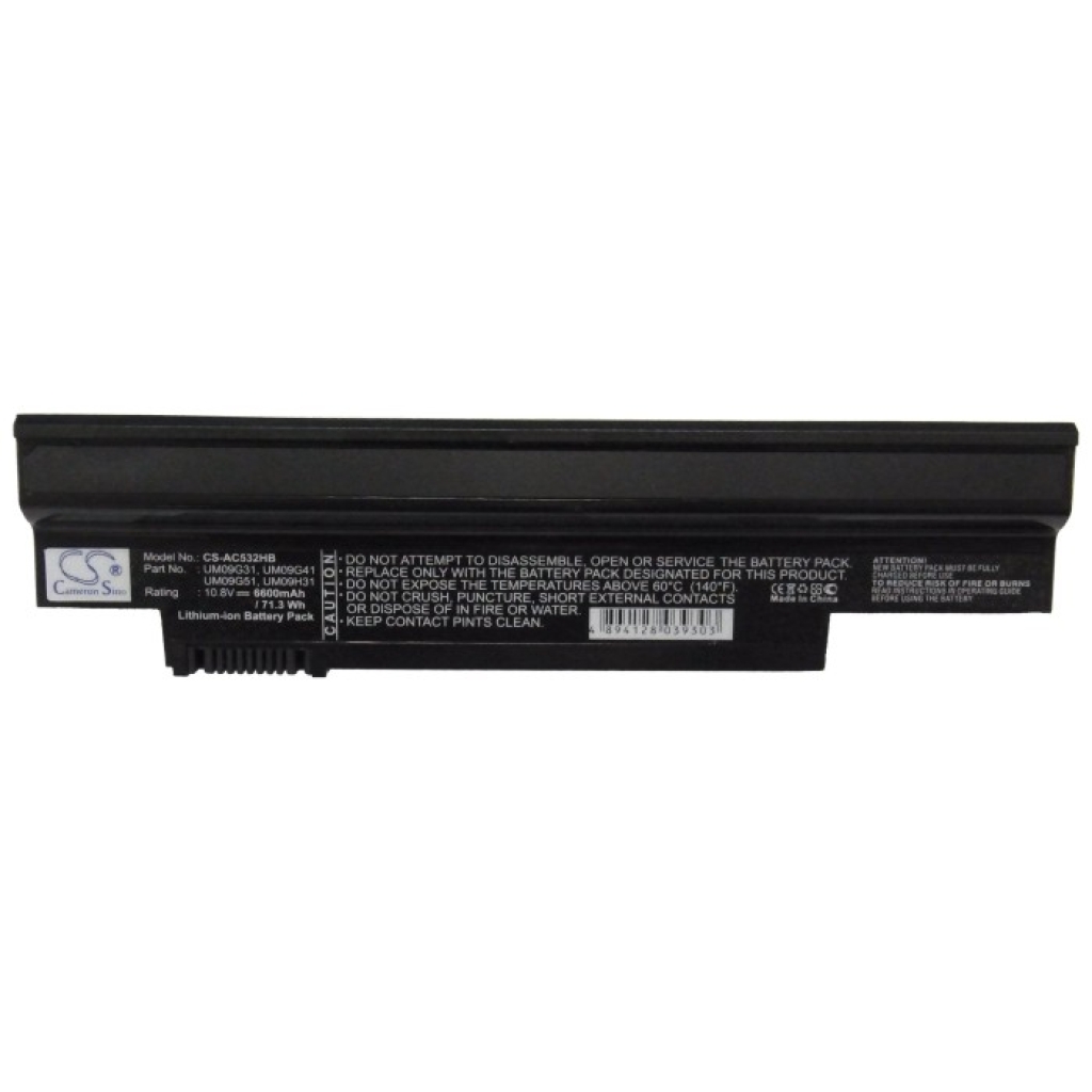 Batterier Ersätter Aspire one 532h-21r