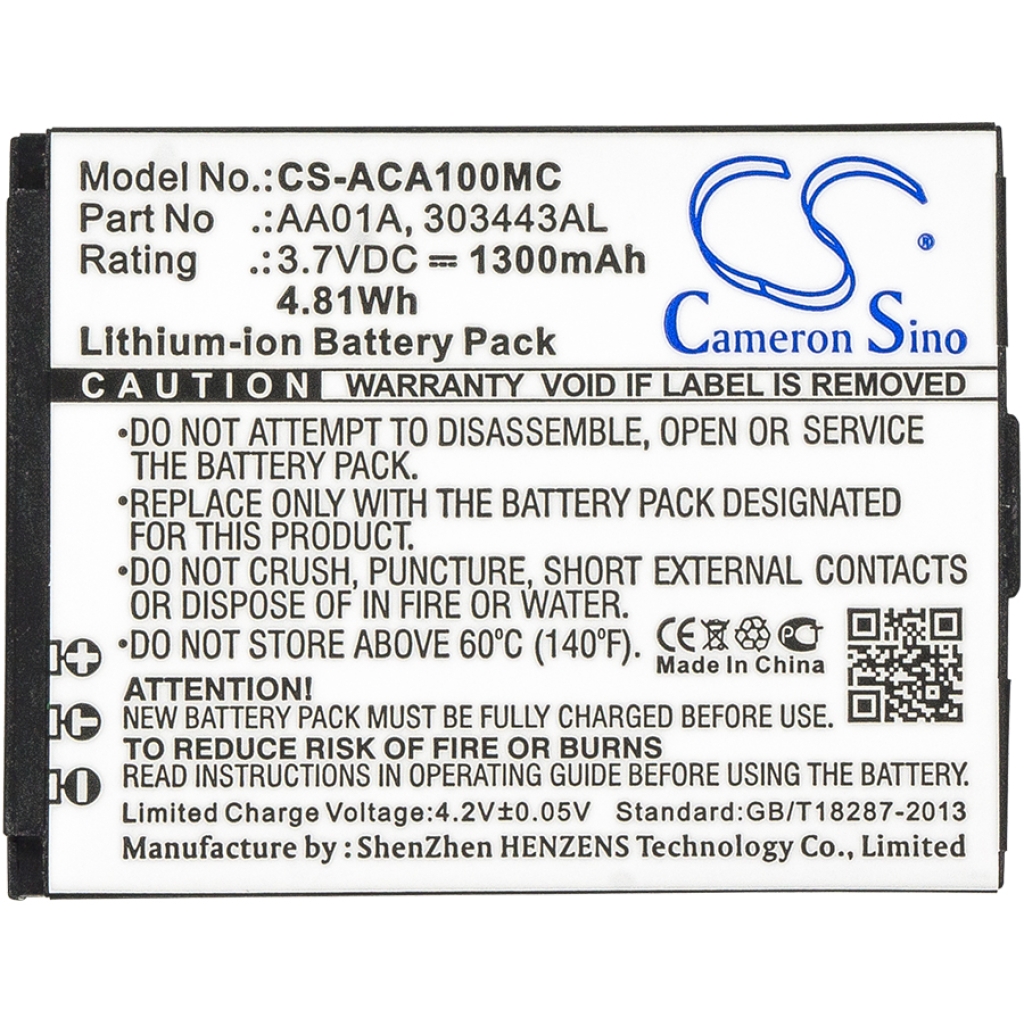 Battery Replaces 303443AL