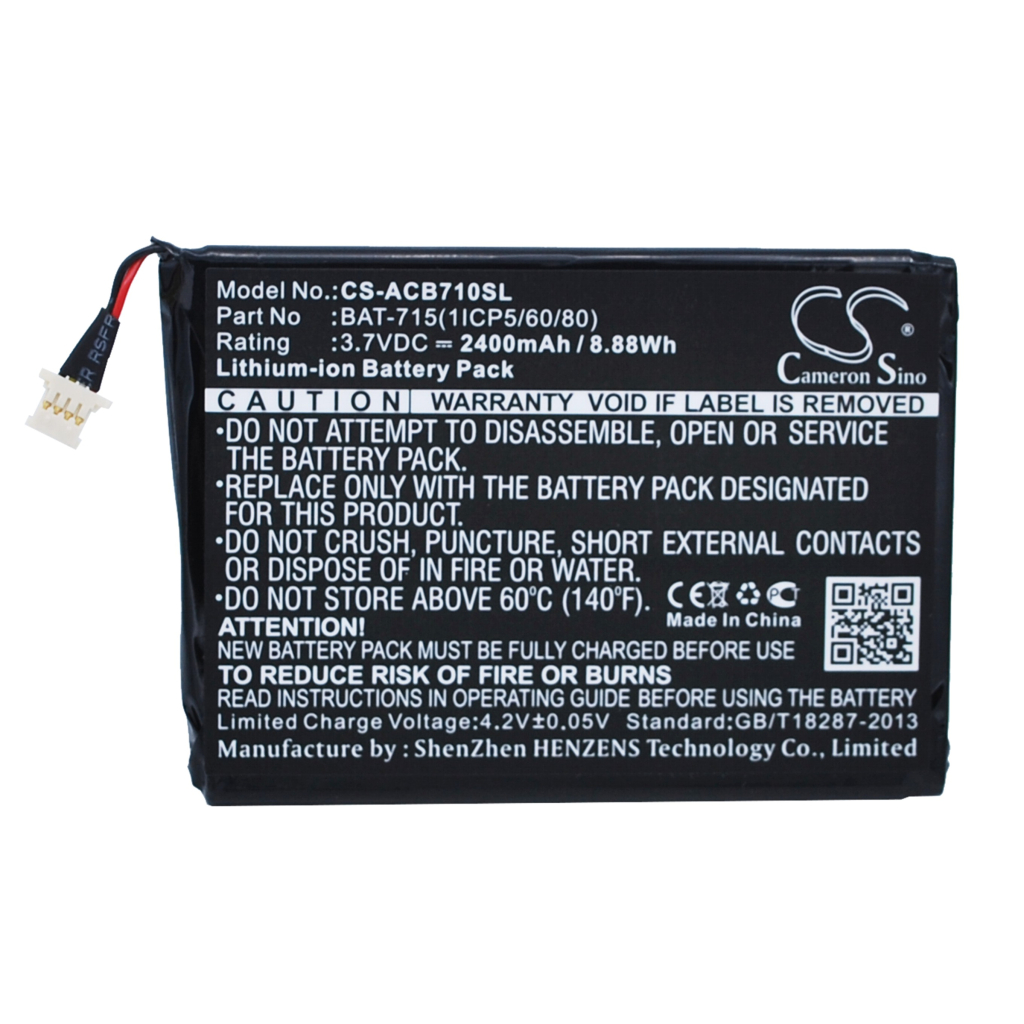 Batterier Ersätter BAT-715(1ICP5/60/80)