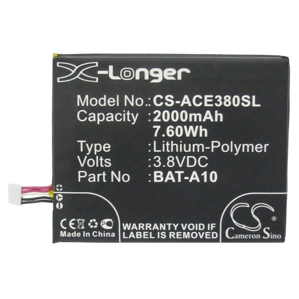 Batterier till mobiltelefoner Acer CS-ACE380SL