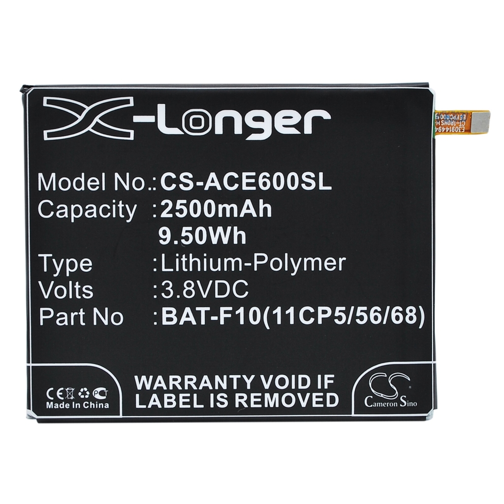 Batterier till mobiltelefoner Acer CS-ACE600SL