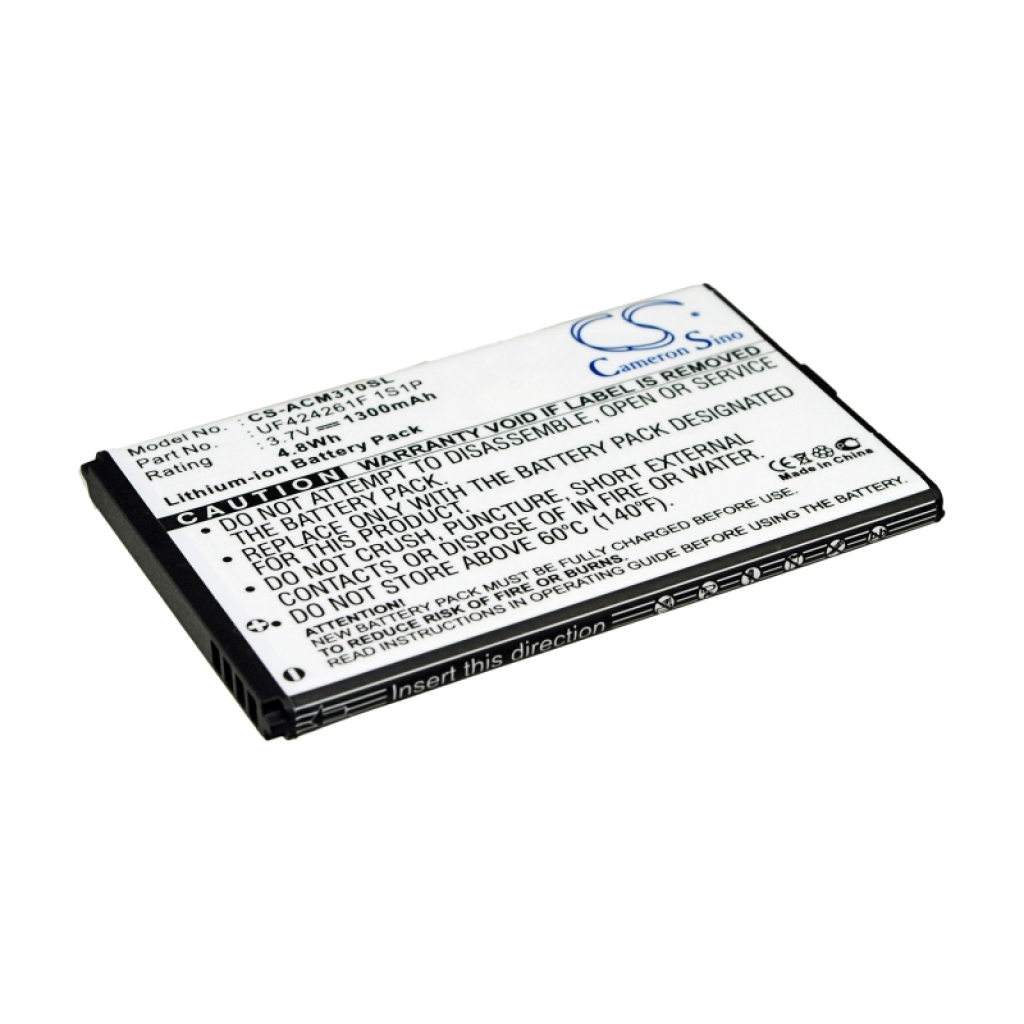 Batterier för surfplattor Acer CS-ACM310SL