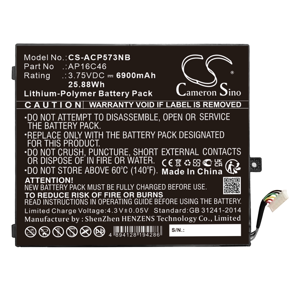 Battery Replaces AP16C46