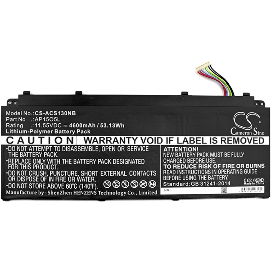 Batterier Ersätter Aspire S13 S5-371-387P