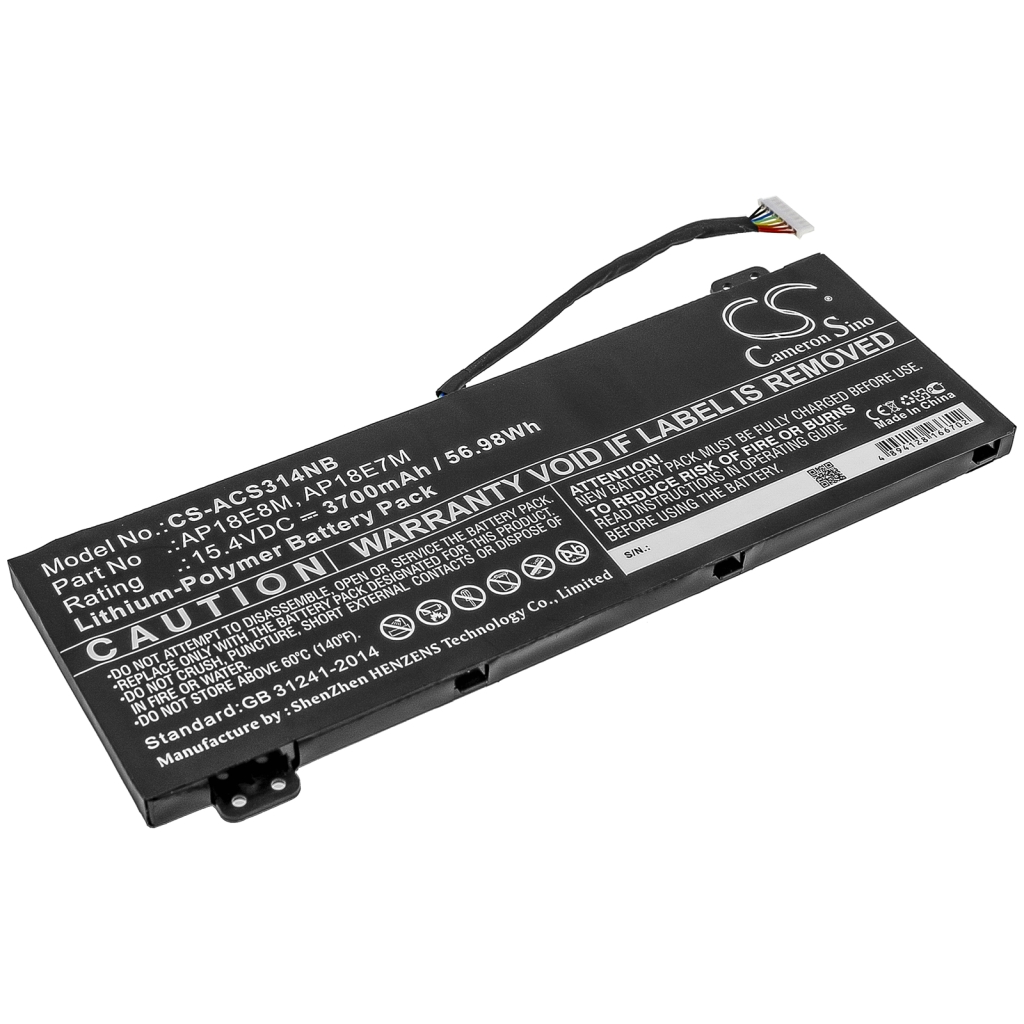 Batterier till bärbara datorer Acer CS-ACS314NB