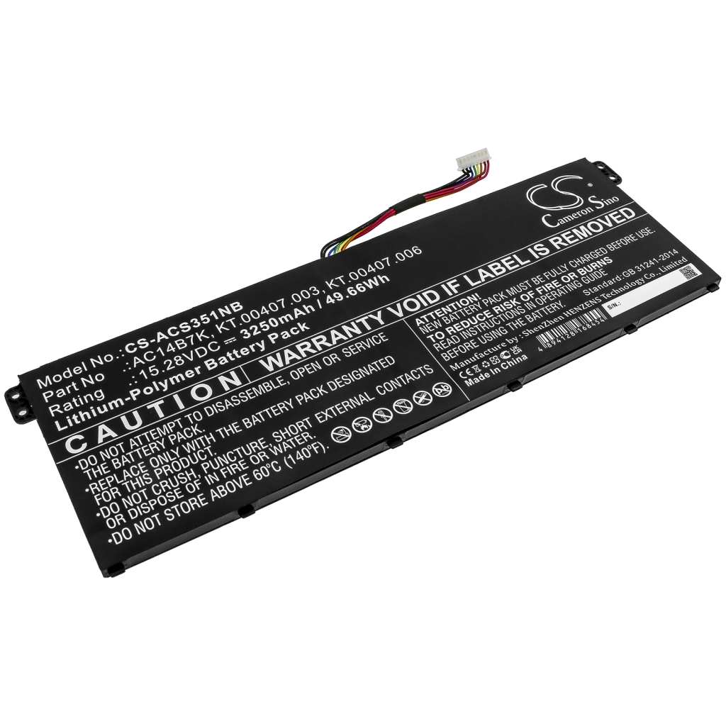 Battery Replaces KT.00407.003