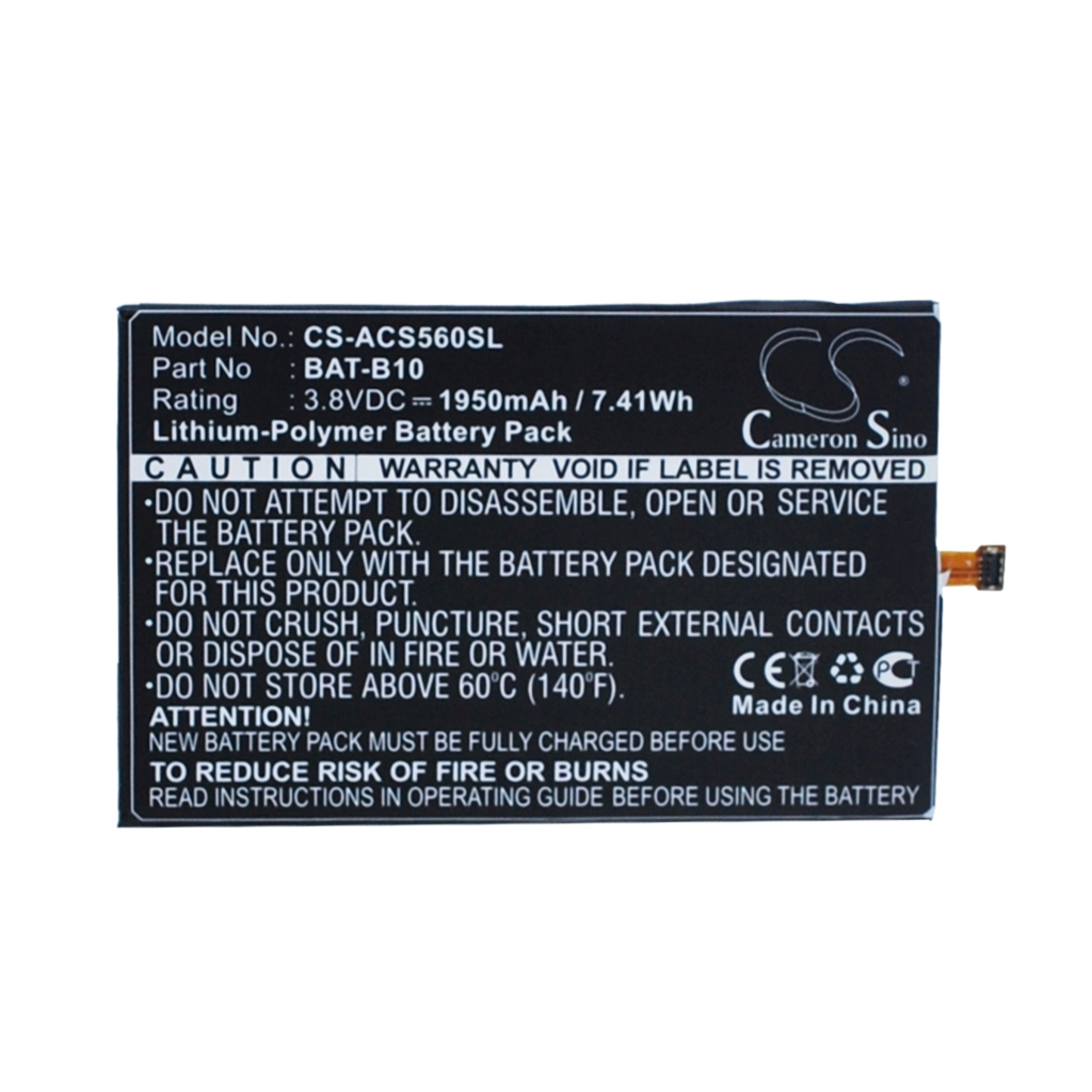 Batterier till mobiltelefoner Acer CS-ACS560SL