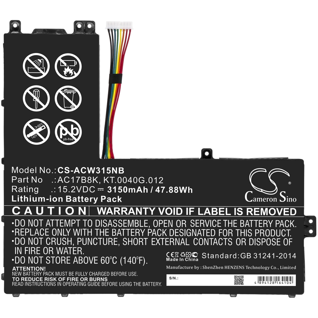 Battery Replaces KT.0040G.012