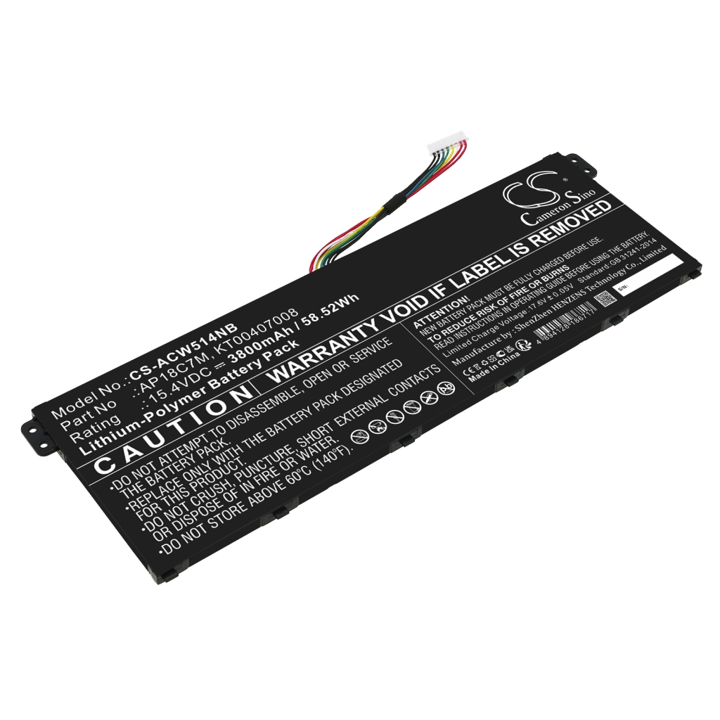 Batterier till bärbara datorer Acer CS-ACW514NB