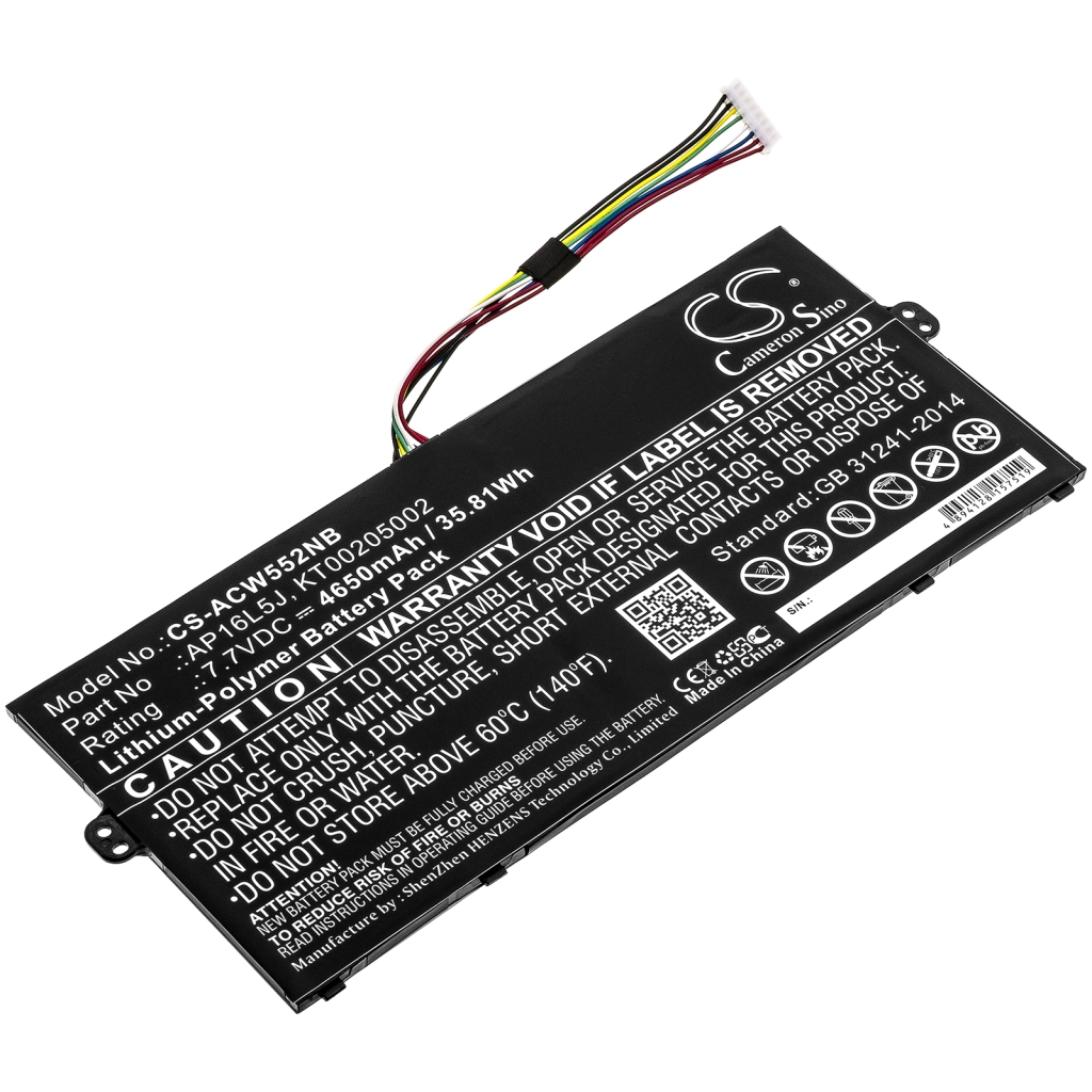 Batterier till bärbara datorer Acer CS-ACW552NB