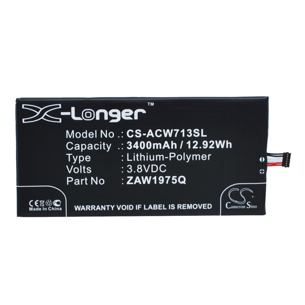 Batterier Ersätter ZAW1975Q 1/ICP3/61/127