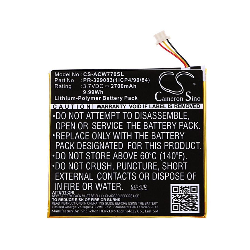 Batterier Ersätter PR-329083(1ICP4/90/84)