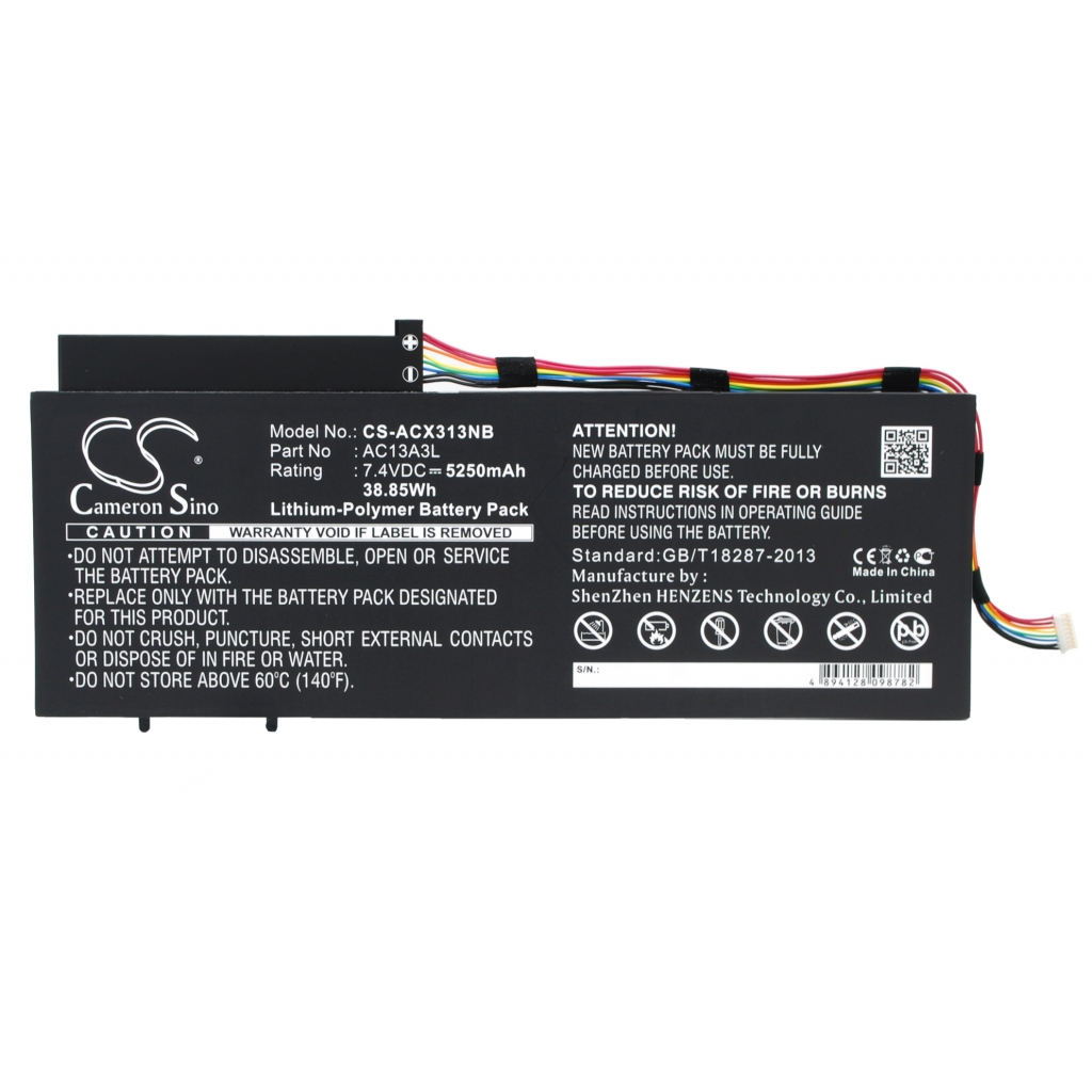 Batterier för surfplattor Acer CS-ACX313NB
