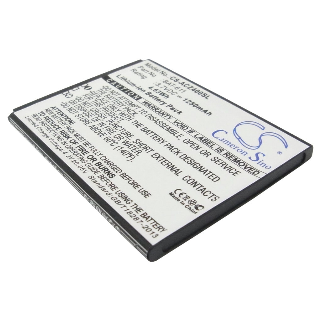 Batterier till mobiltelefoner Acer CS-ACZ400SL