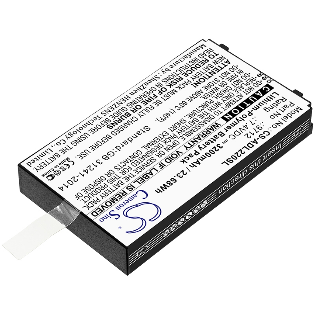 Batterier Ersätter ADT 223A Documenting Process Calibrator