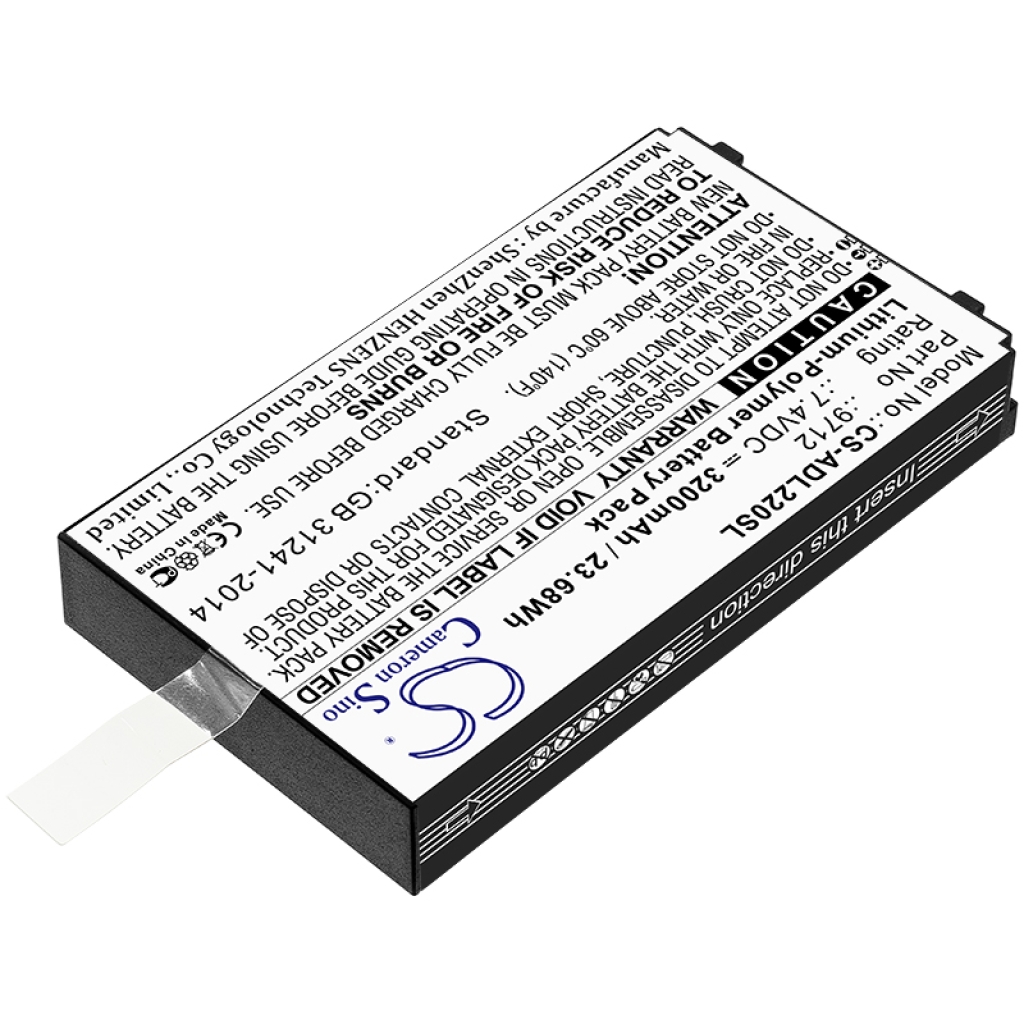 Batterier Ersätter ADT 220 Multifunction Loop Calibrator