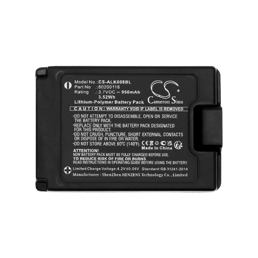 Battery Replaces 80200116