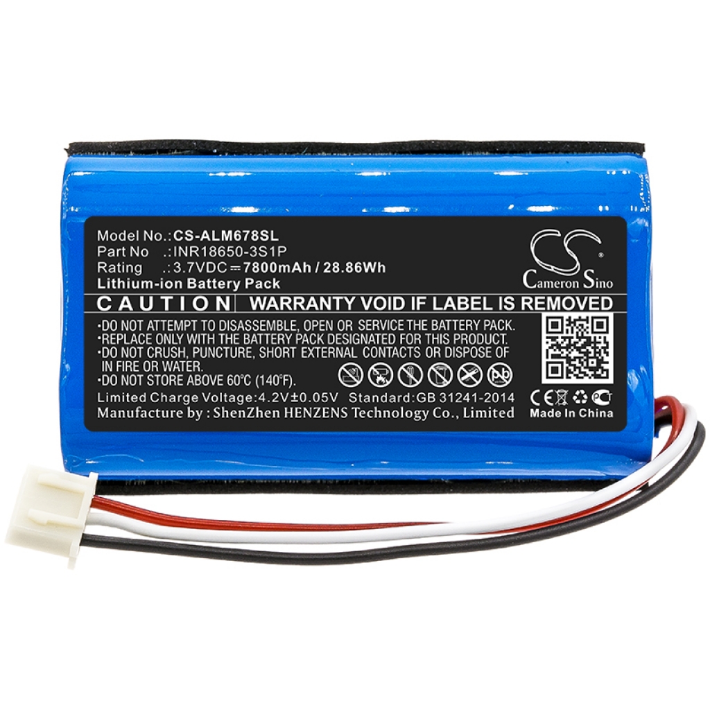 Batterier Batterier till högtalare CS-ALM678SL
