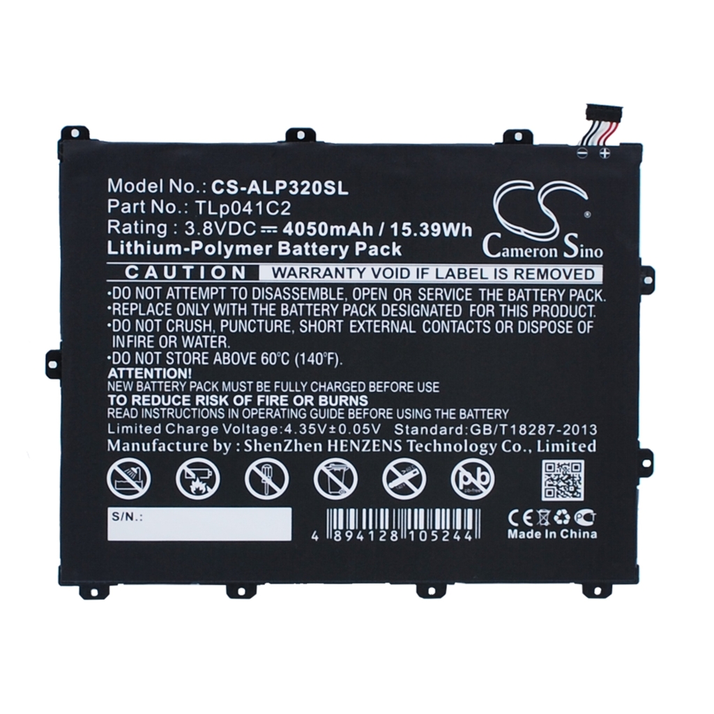 Batterier Ersätter TLp041C2