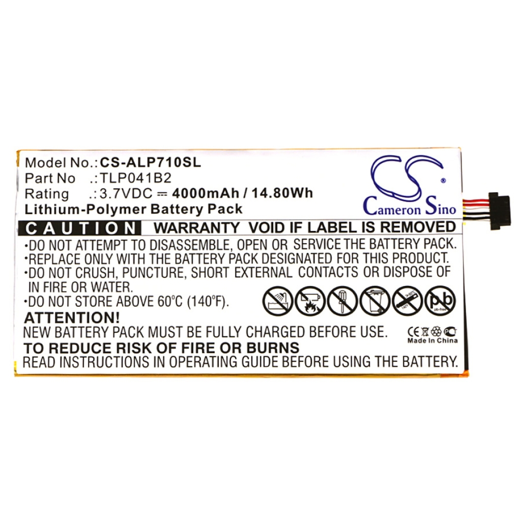 Batterier Ersätter TLP041B2