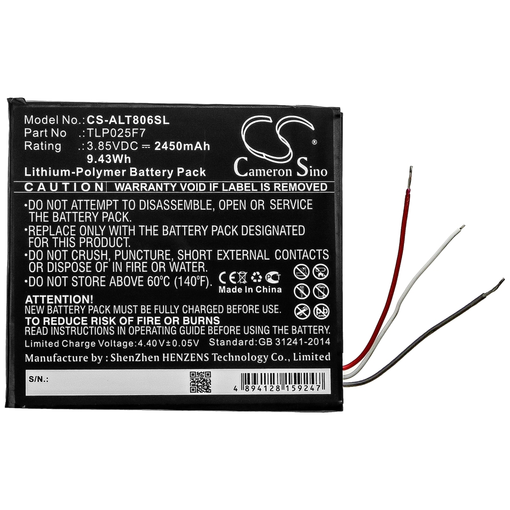 Battery Replaces TLP025F7