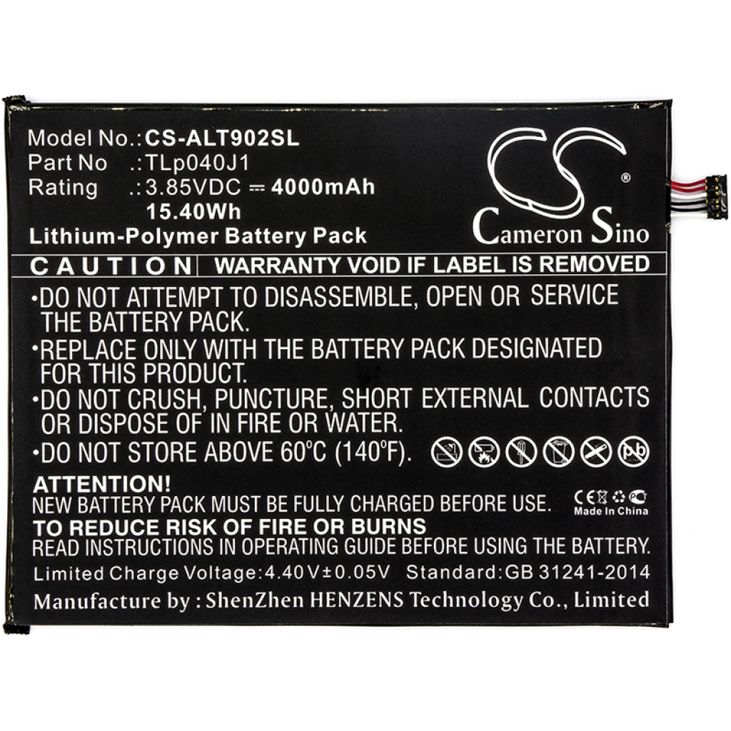 Batterier Ersätter A30 Tablet