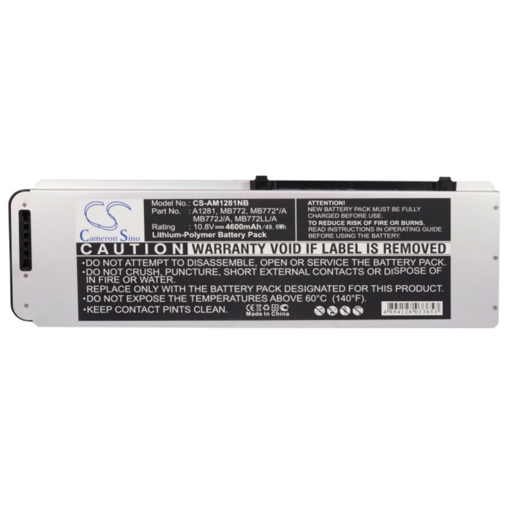 Batterier Ersätter MacBook Pro 15" MB470LL/A