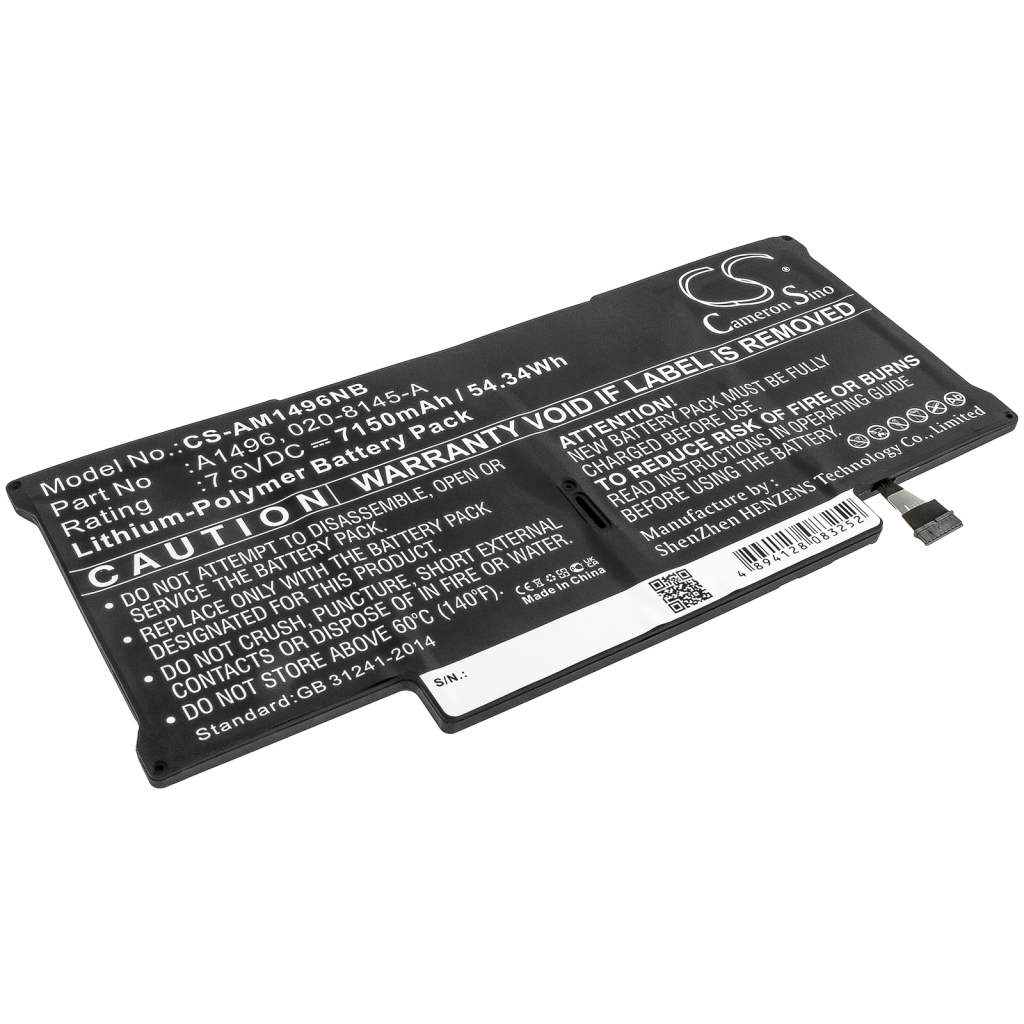 Batterier Ersätter Macbook Air 13" A1466