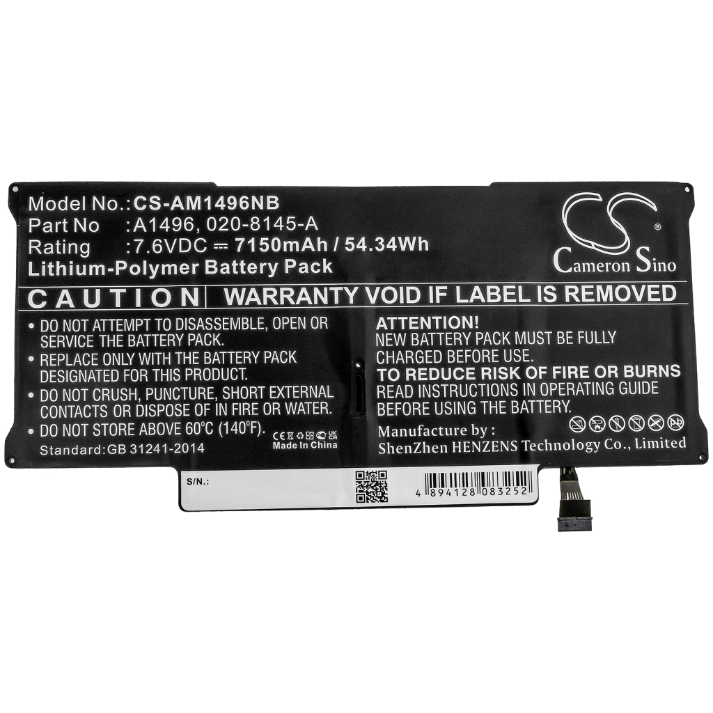 Batterier Ersätter Macbook Air 13" A1466