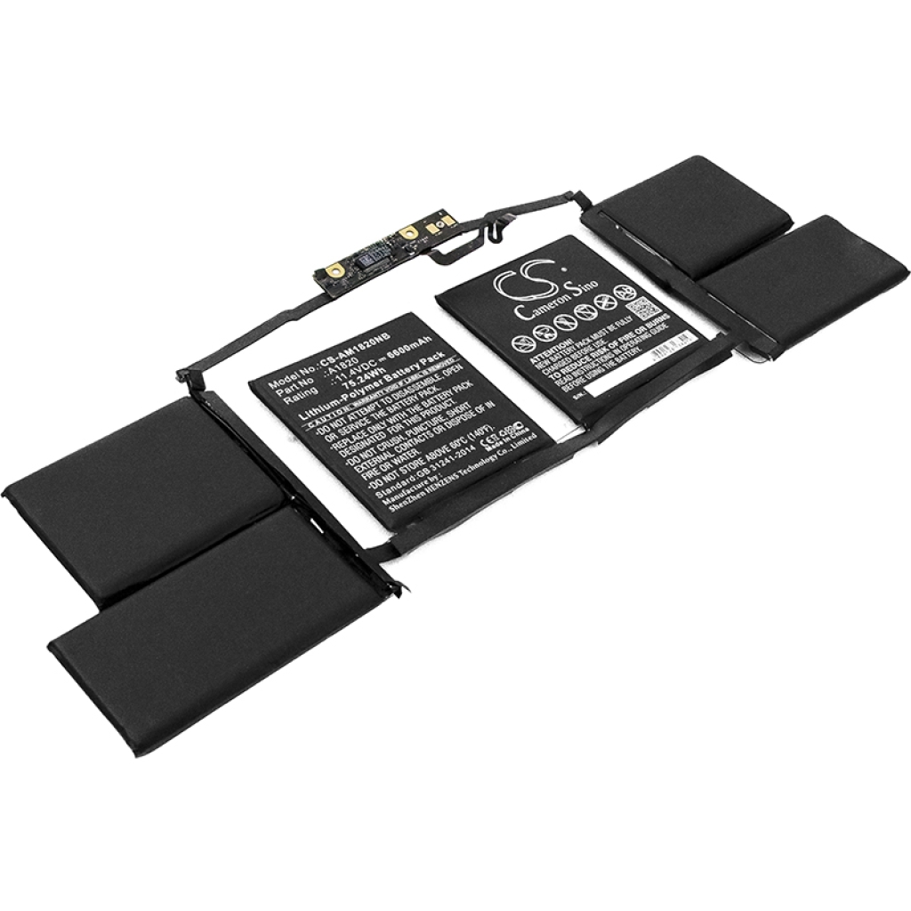 Batterier Ersätter MacBook Pro "Core i7" 2.7 15" Touch/Late 2016