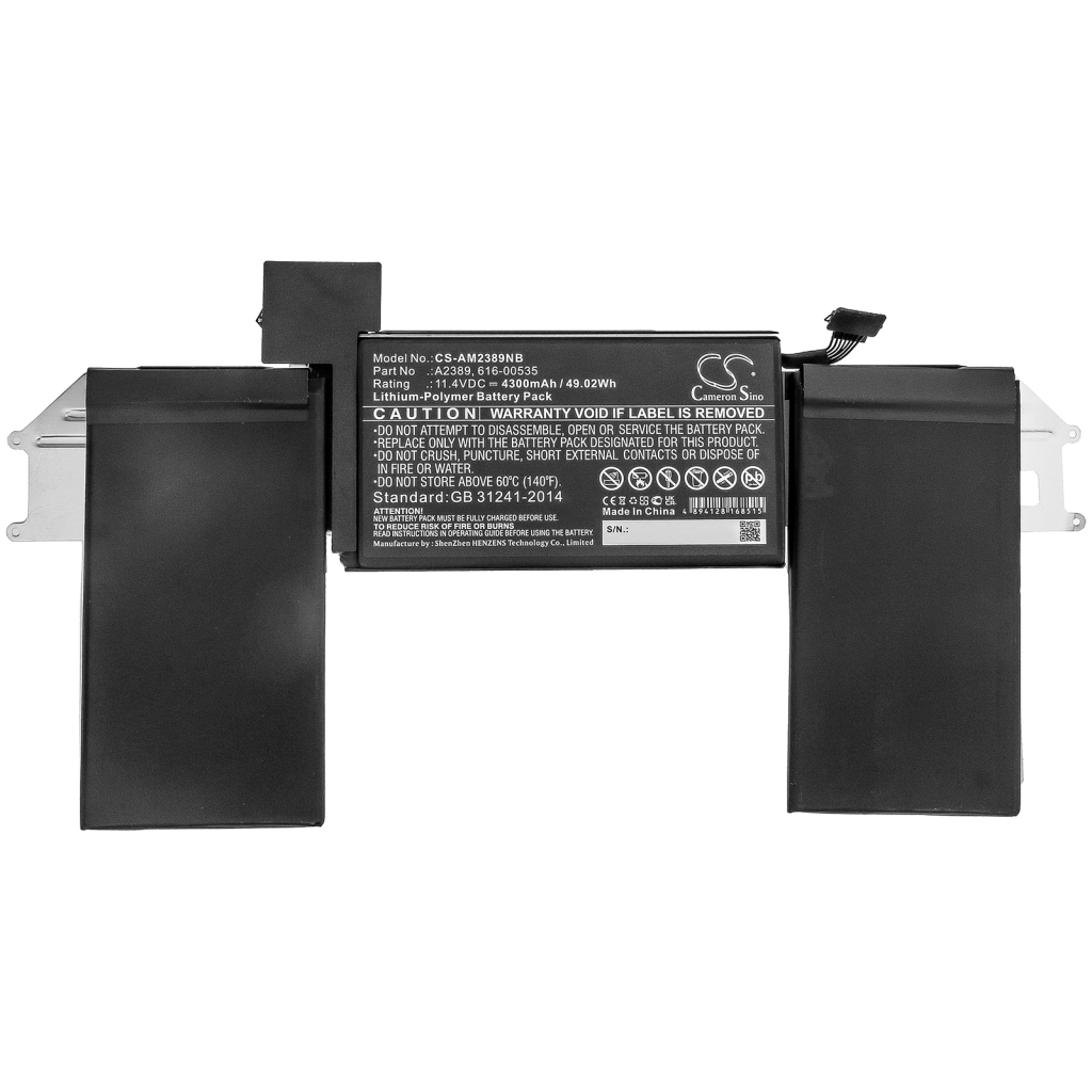 Batterier Ersätter MacBook Air (M1 2020)