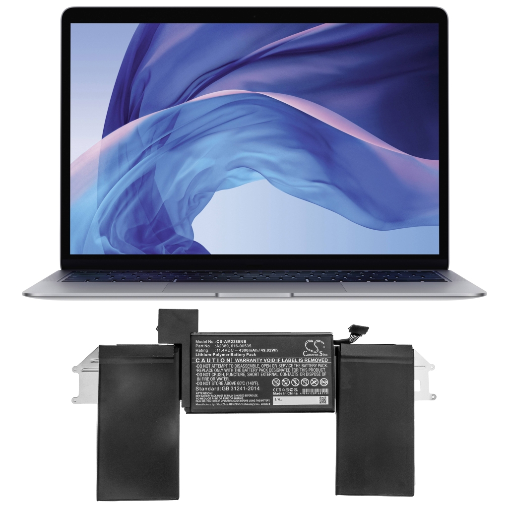 Batterier Ersätter MacBook Air Core I3(I3-1000NG4) 1.1GHZ 13-inch(SCISSor 2020)