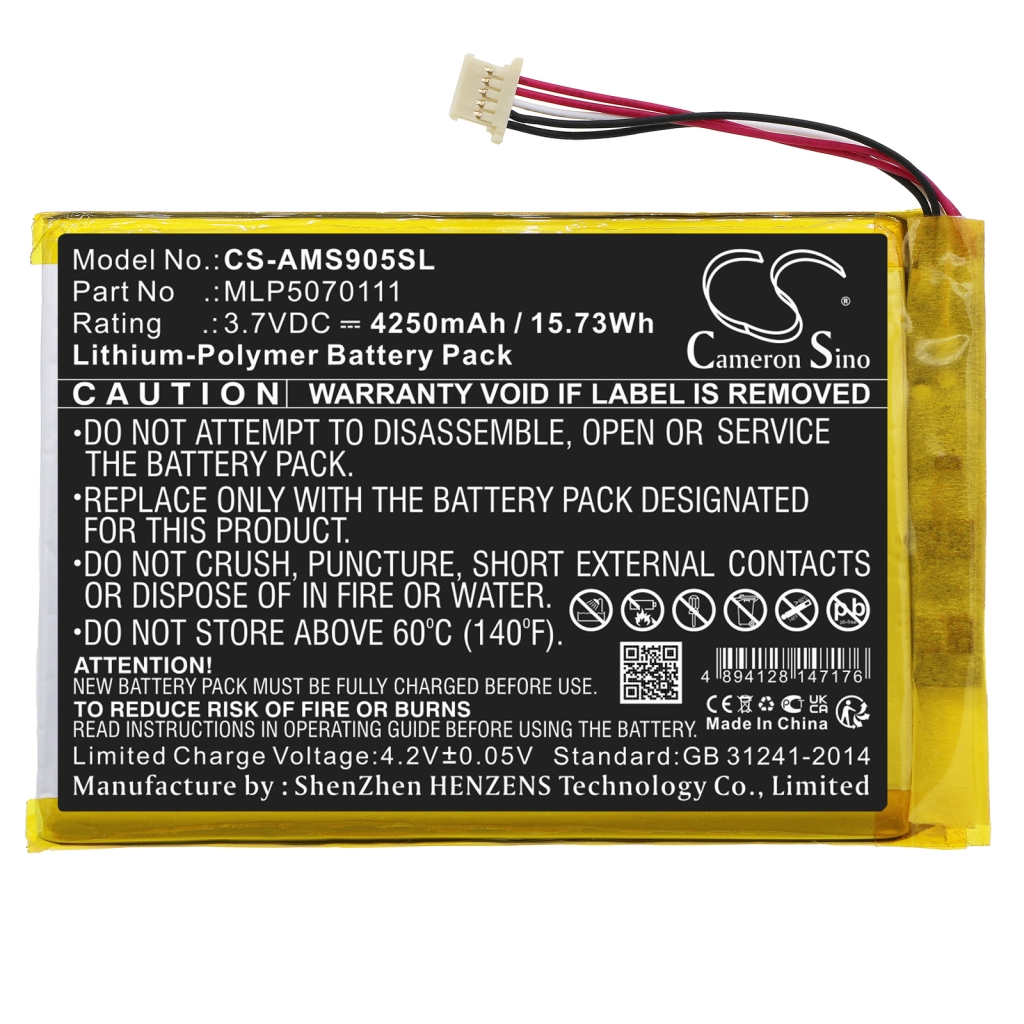 Batterier för forsknings- och mätutrustning Autel MaxiDAS DS808 Scanner (CS-AMS905SL)