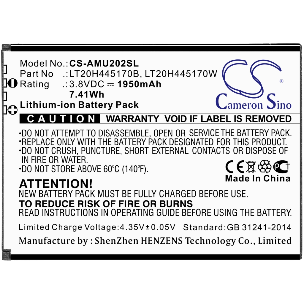 Batterier till mobiltelefoner AT&T CS-AMU202SL