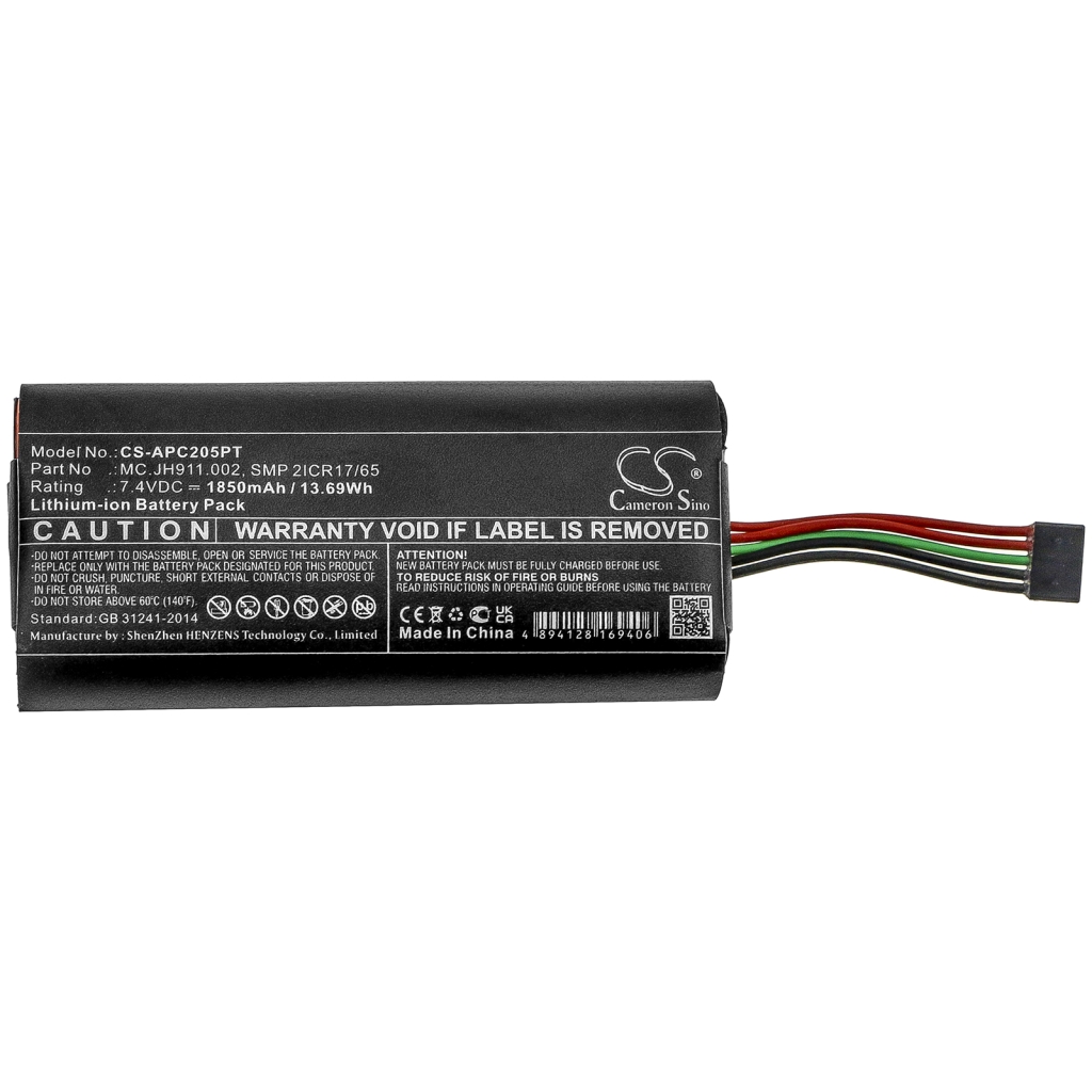 Batterier Ersätter SMP 2ICR17/65