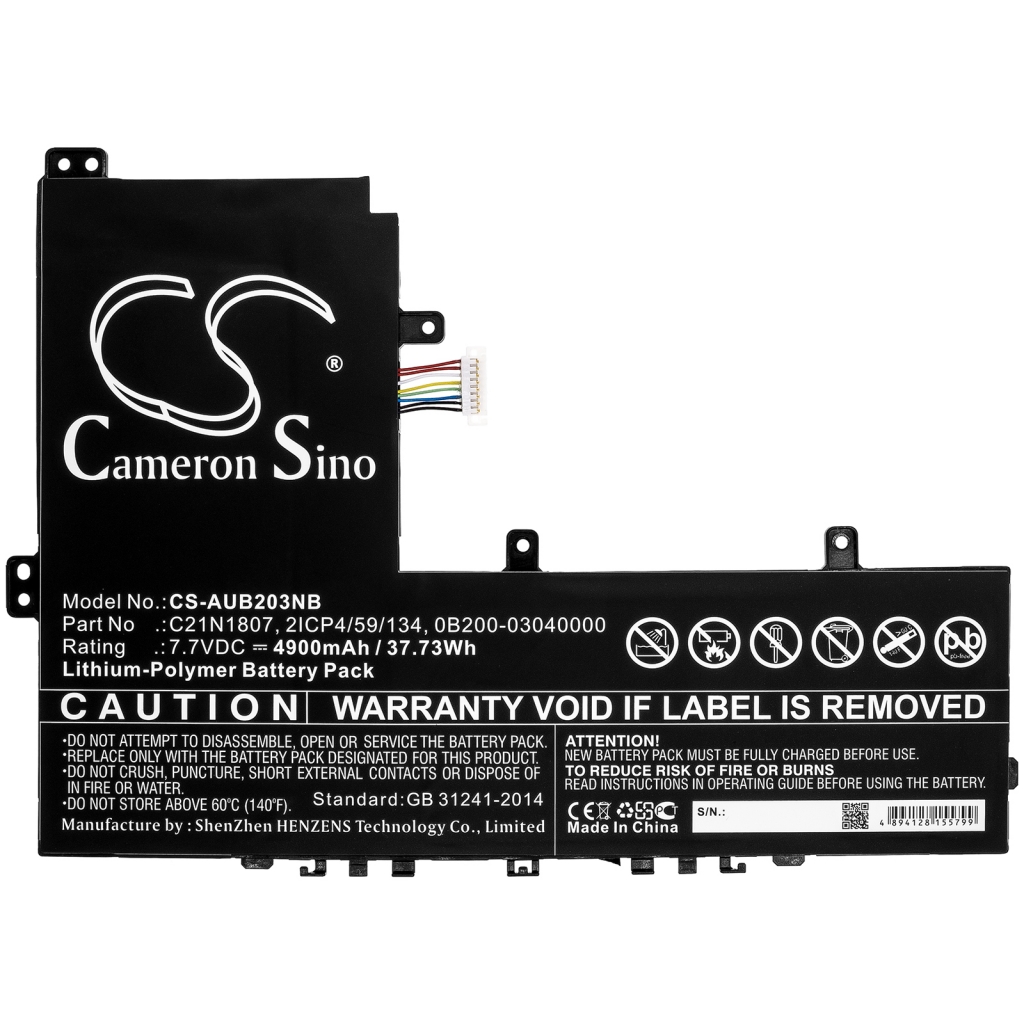 Batterier Ersätter VivoBook E12 E203NA-FD020TS
